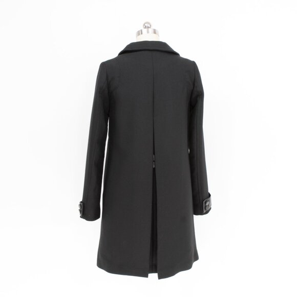H&M Black Wool-Blend Military Style Coat - Picture 2 of 6